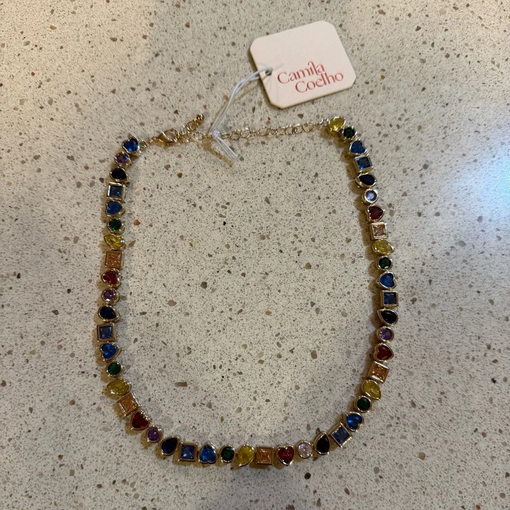 Camila Coelho Vibrant Gemstone Necklace and Bracelet - Picture 2 of 4
